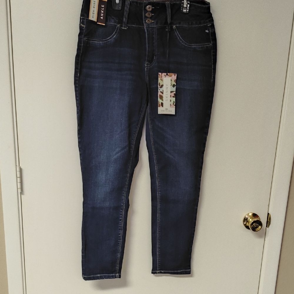 one 5 one Dark Blue Skinny Jeans